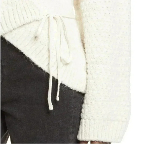 TOPSHOP Ivory Pretty Chunky Wrap Cardigan 12 - Picture 5 of 9